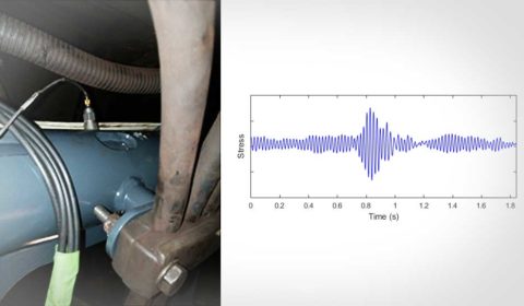 Determining the cause of cracks in bogie support